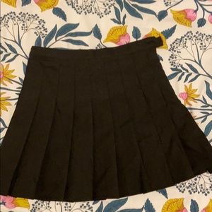 Black tennis skirt